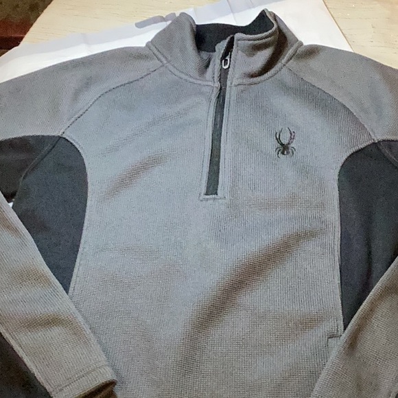 Men’s Spyder Quarter Zip Pullover Polar Jacket Sz. S - Picture 4 of 7